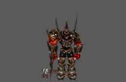 拿著斧頭的惡魔 模型